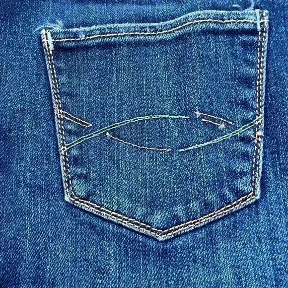 ABERCROMBIE BIG GIRLS DENIM MINI SKIRT•DARK WASH•SIZE 16• - Picture 7 of 9